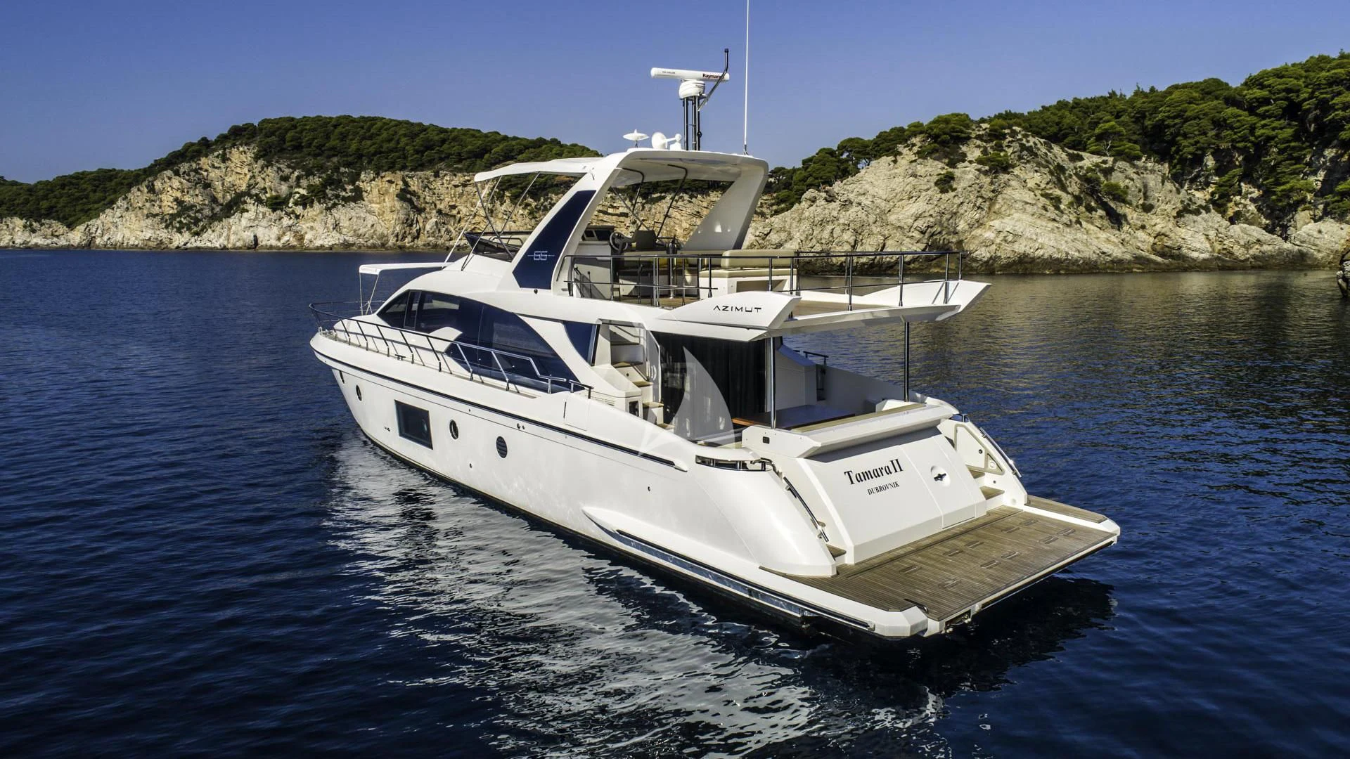 a boat on the water aboard TAMARA II Yacht for Sale