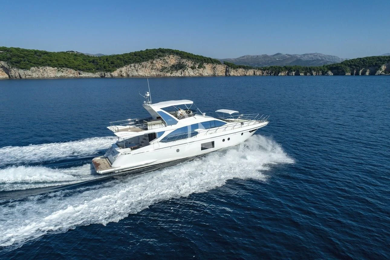 a boat on the water aboard TAMARA II Yacht for Sale