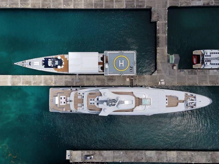 graphical user interface aboard MOGAMBO Yacht for Sale