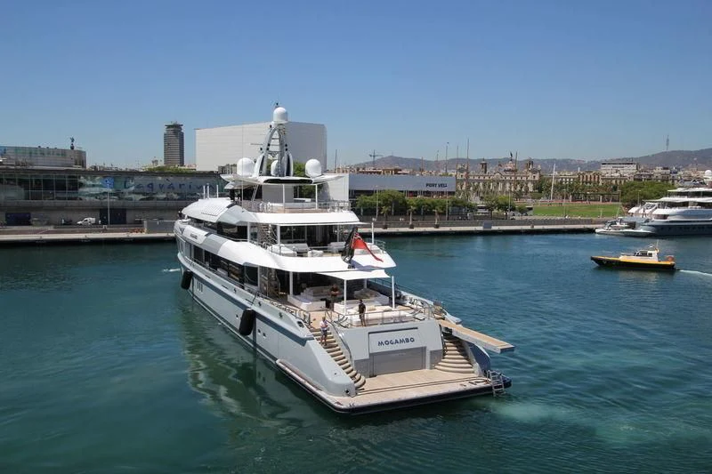 a boat in the water aboard MOGAMBO Yacht for Sale