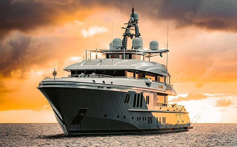 a boat on the water aboard MOGAMBO Yacht for Sale