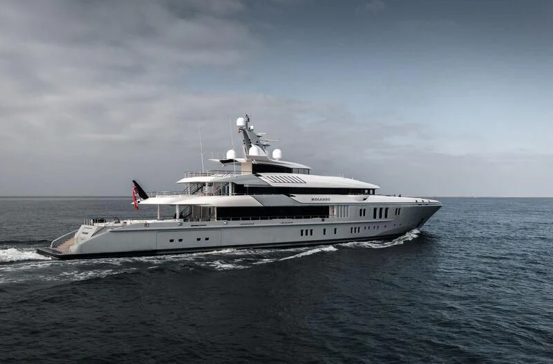 a boat on the water aboard MOGAMBO Yacht for Sale