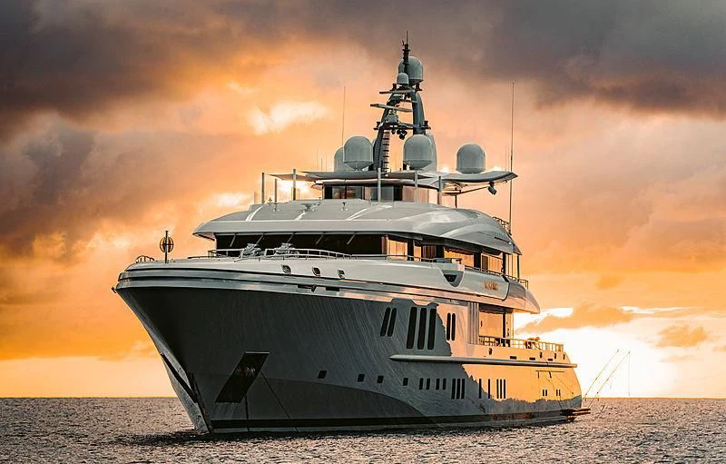 a ship on the water aboard MOGAMBO Yacht for Sale
