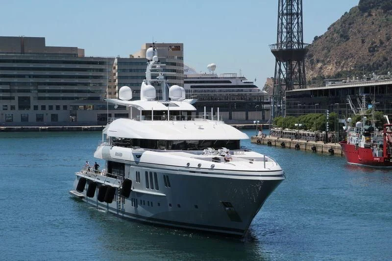a boat in the water aboard MOGAMBO Yacht for Sale