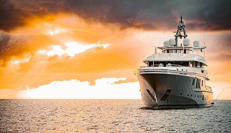 a ship in the water aboard MOGAMBO Yacht for Sale
