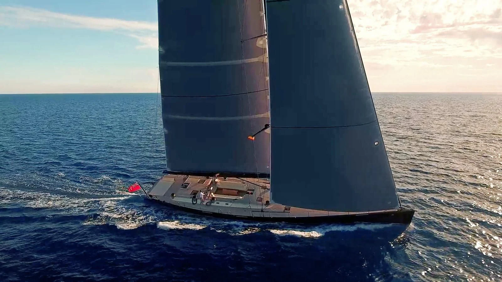 a sailboat on the water aboard WALLY LOVE Yacht for Charter