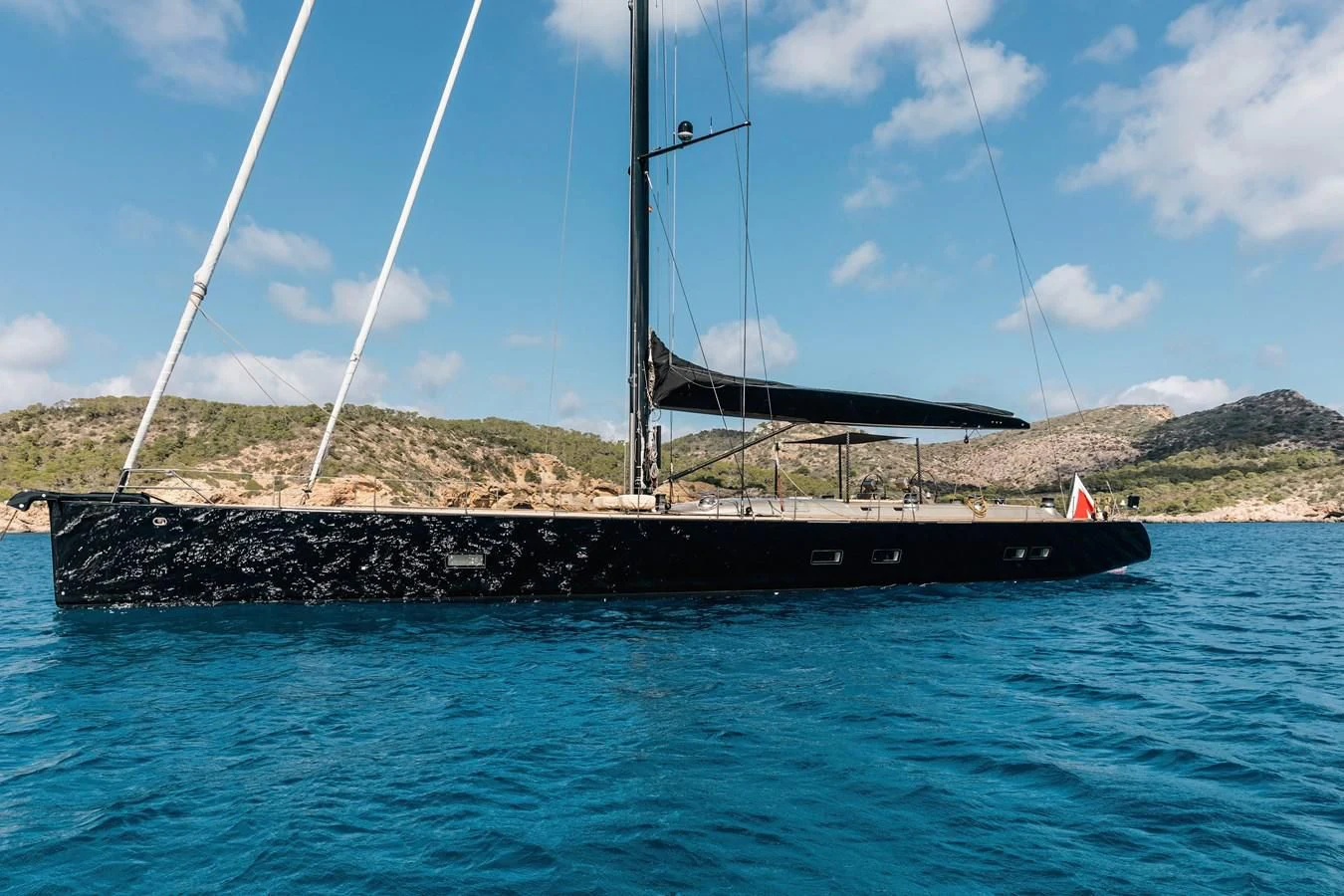 a boat on the water aboard WALLY LOVE Yacht for Charter