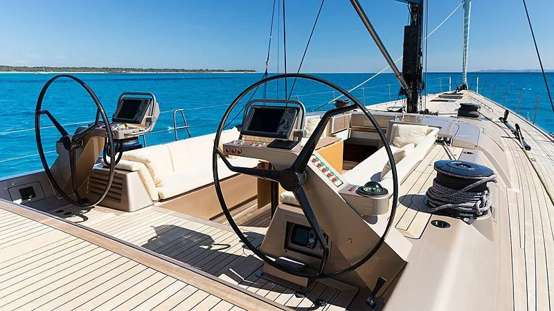 a boat on the water aboard WALLY LOVE Yacht for Charter