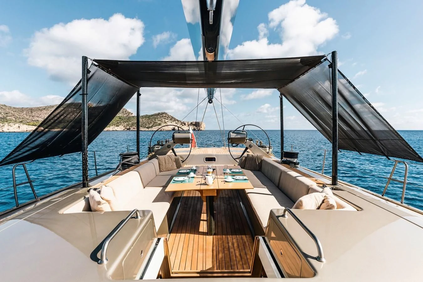 a boat on the water aboard WALLY LOVE Yacht for Charter