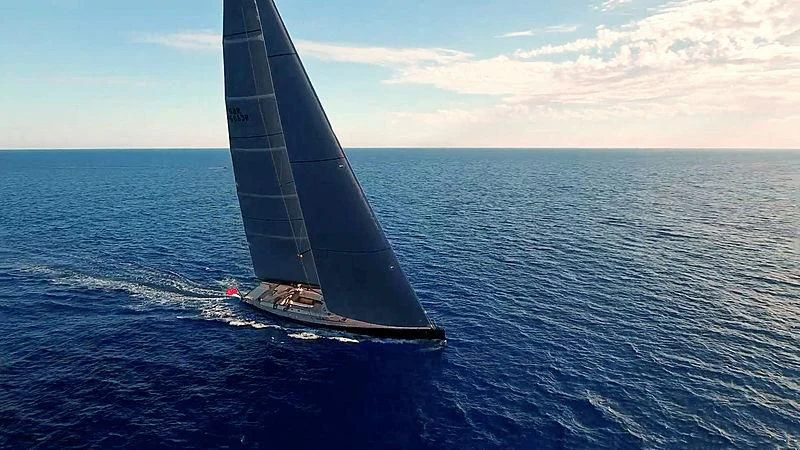 a sailboat on the water aboard WALLY LOVE Yacht for Charter