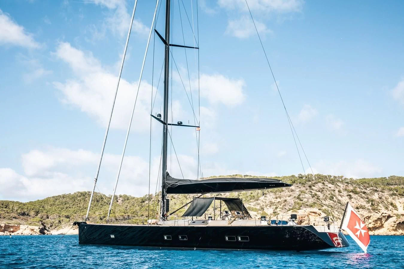 a boat on the water aboard WALLY LOVE Yacht for Charter