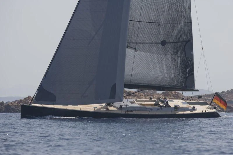 a sailboat on the water aboard WALLY LOVE Yacht for Charter