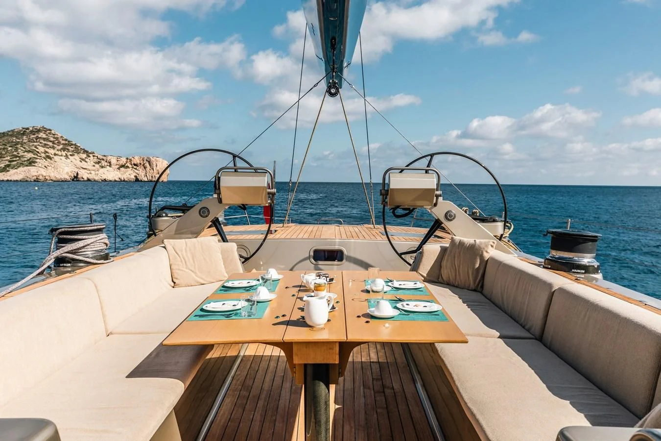 a boat on the water aboard WALLY LOVE Yacht for Charter