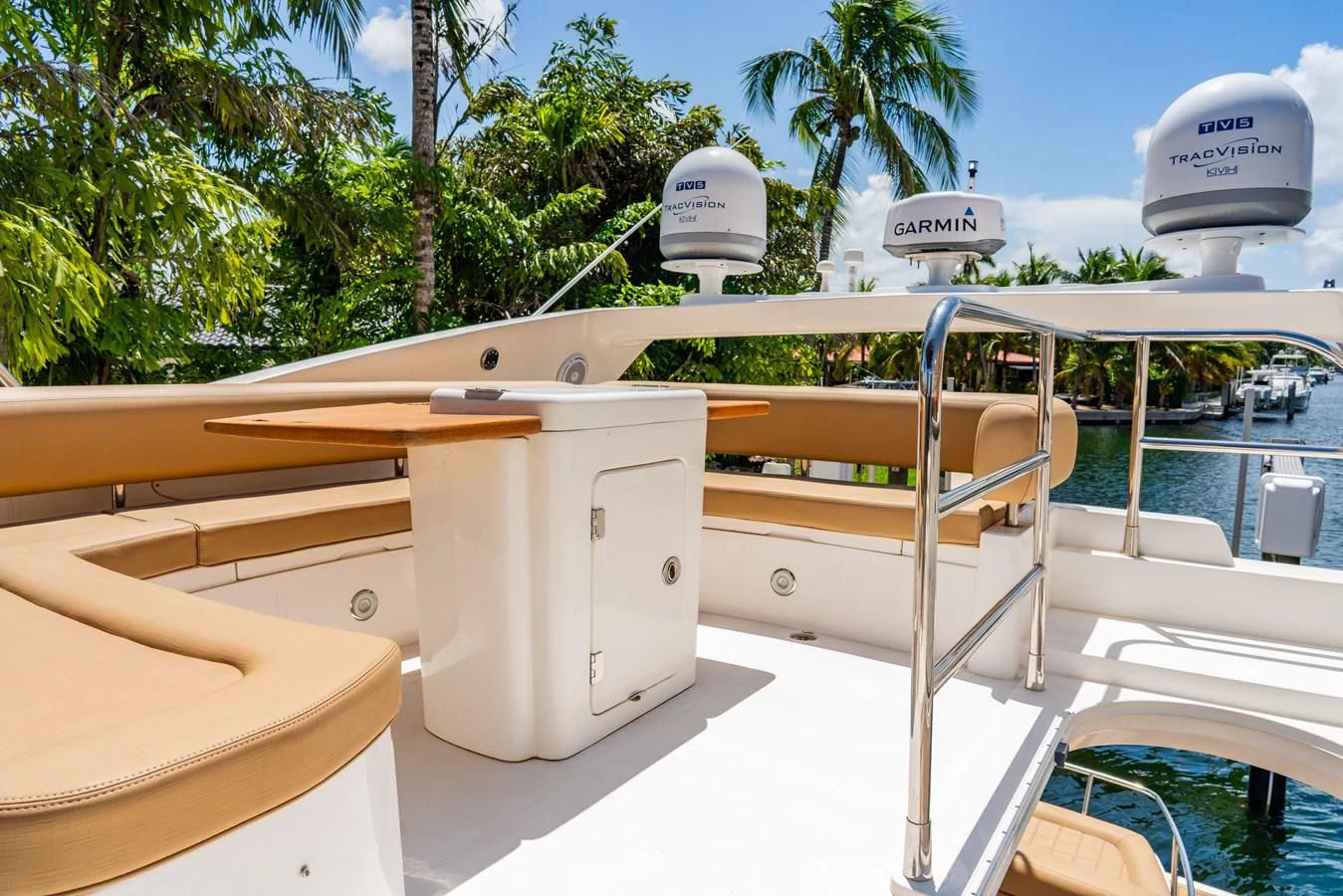 a white box on a boat aboard SUNSEEKER 70' MANHATTAN Yacht for Sale