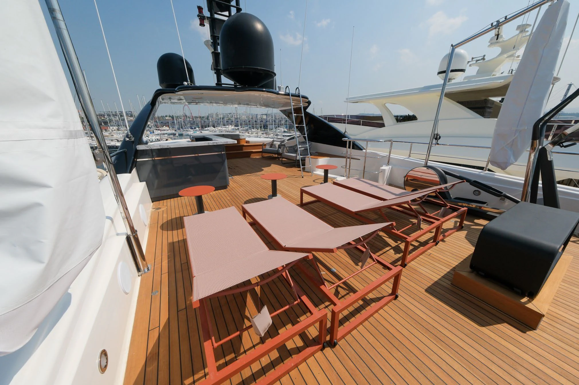 a boat on the water aboard AERO Yacht for Charter