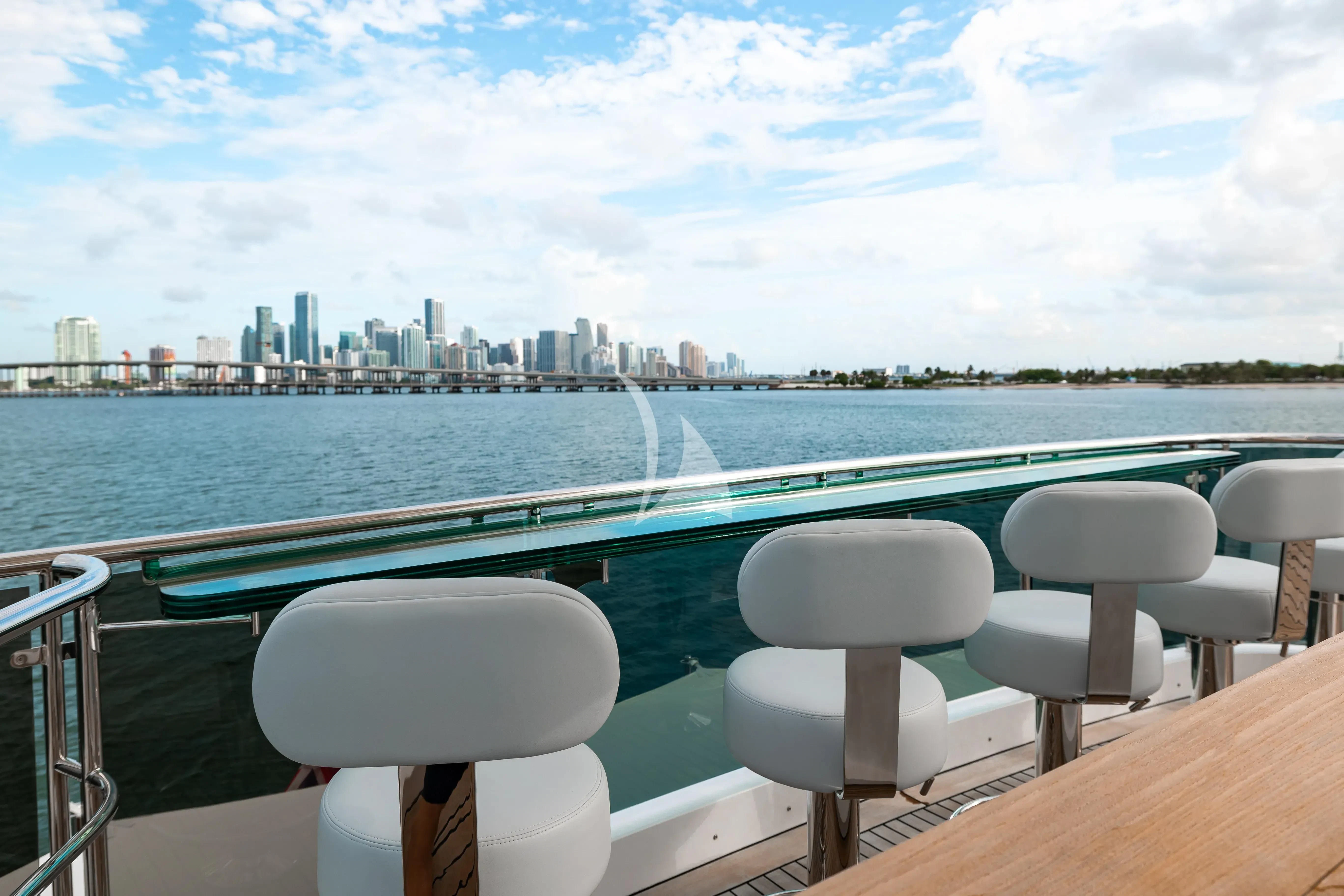 a boat on the water aboard PATIENCE Yacht for Charter