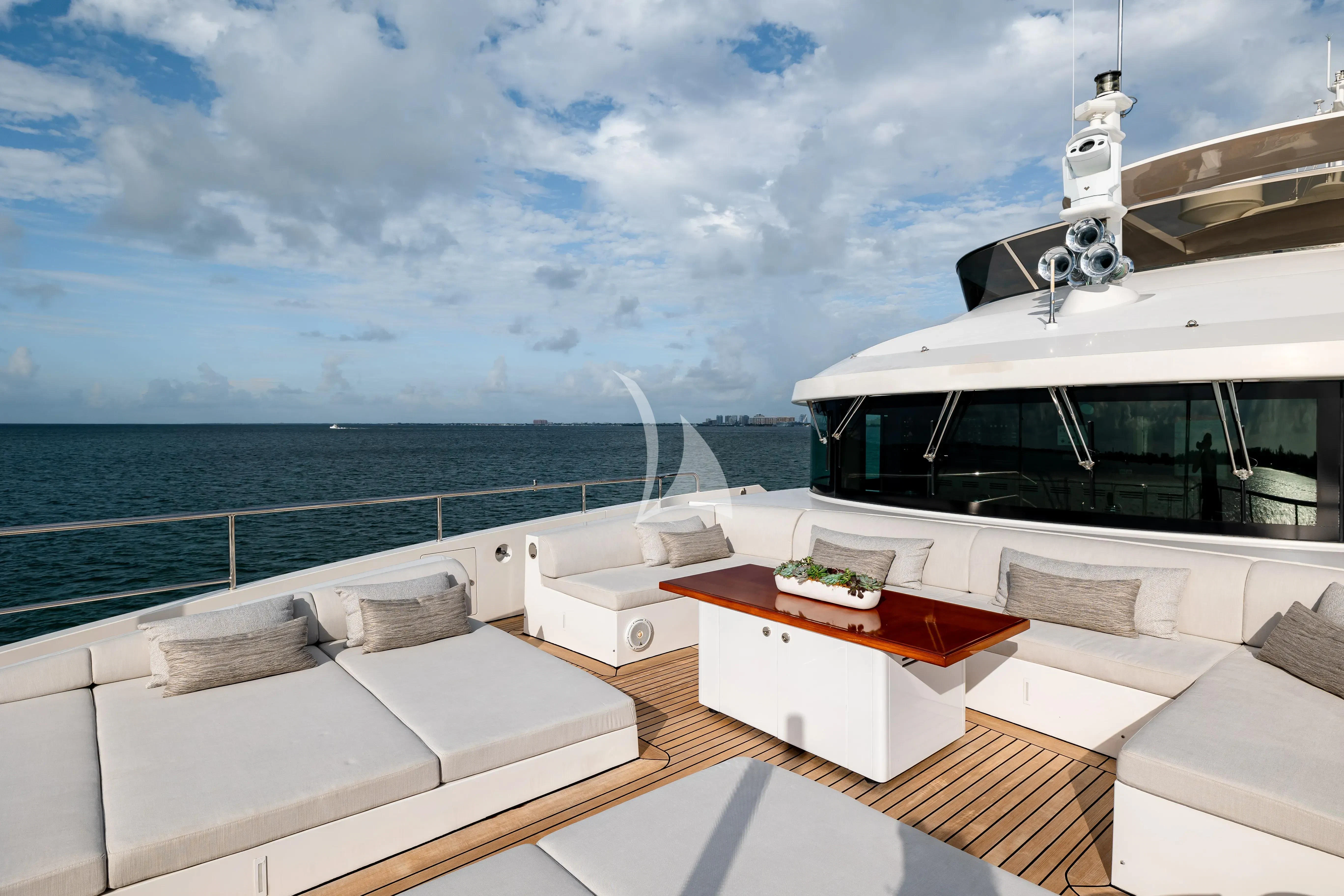 a boat on the water aboard PATIENCE Yacht for Charter