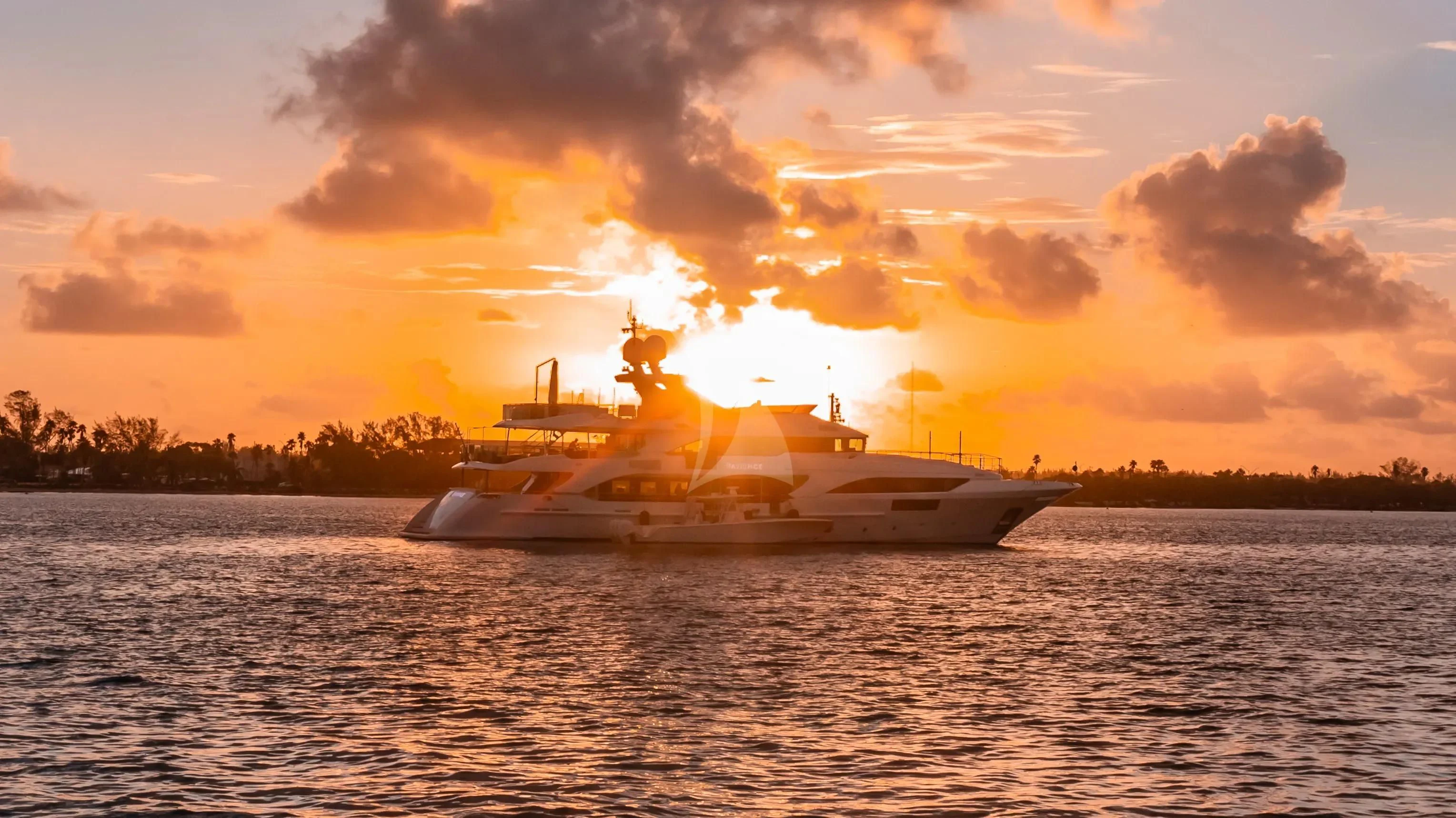 a boat on the water aboard PATIENCE Yacht for Charter