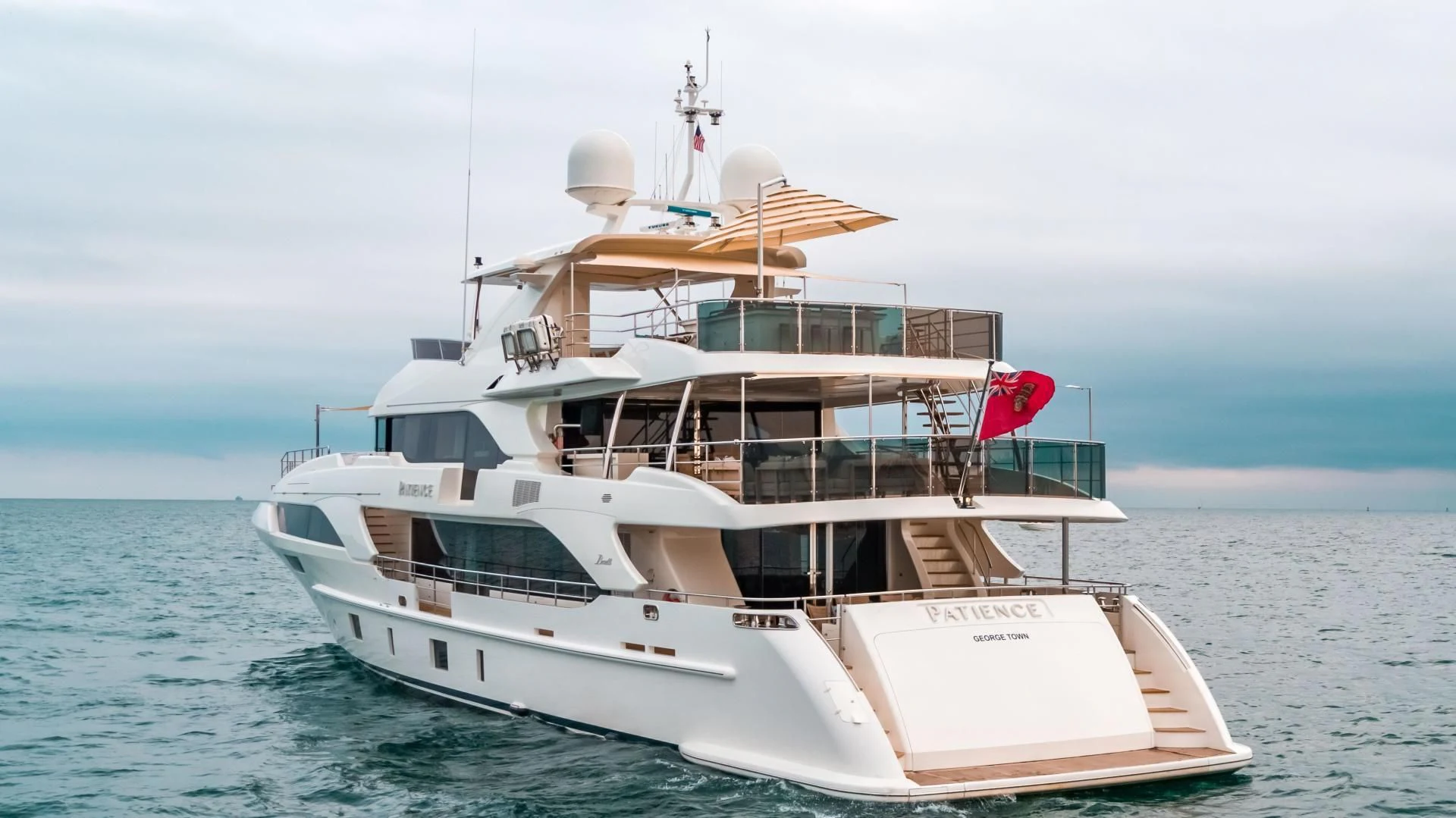 a boat on the water aboard PATIENCE Yacht for Charter