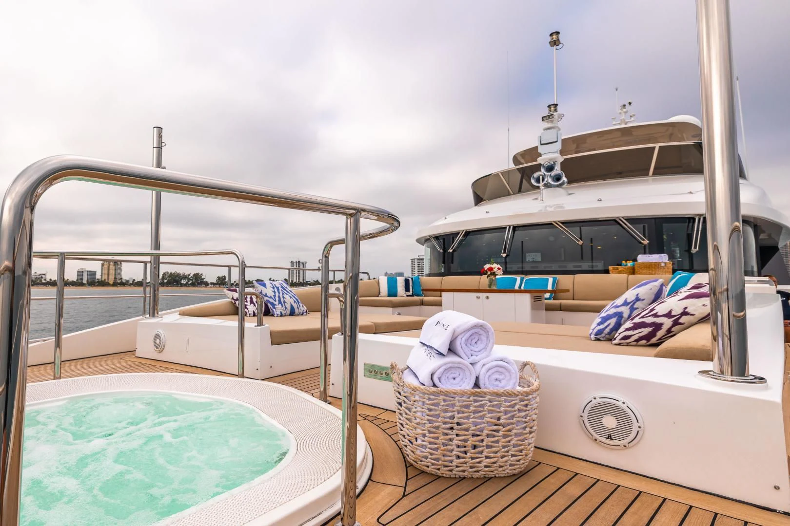 a boat in a room aboard PATIENCE Yacht for Charter