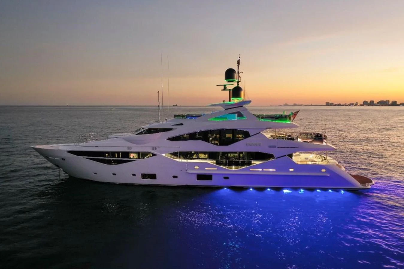 a white yacht on the water aboard NEXUS Yacht for Charter