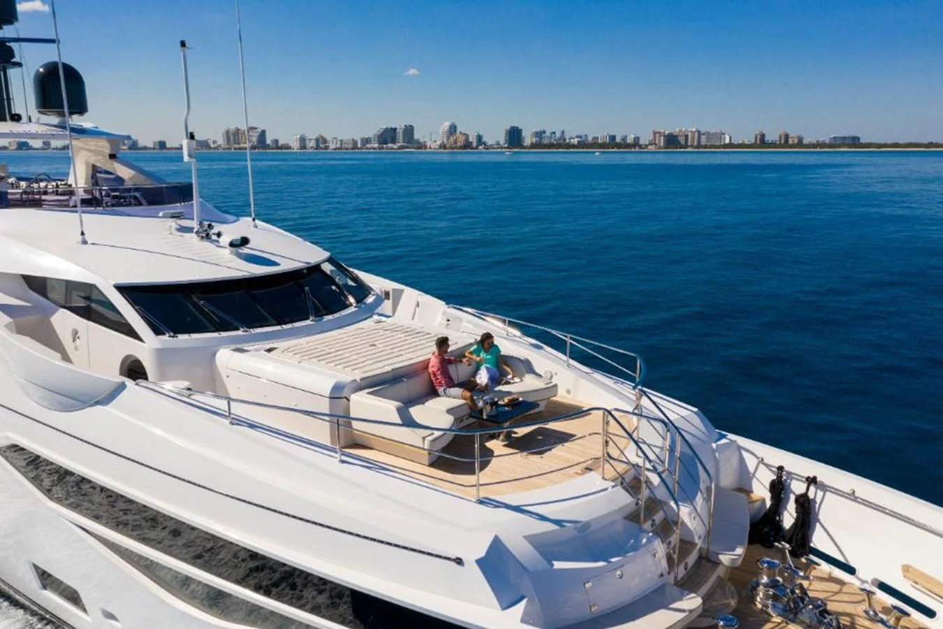 a boat with people on it aboard NEXUS Yacht for Charter