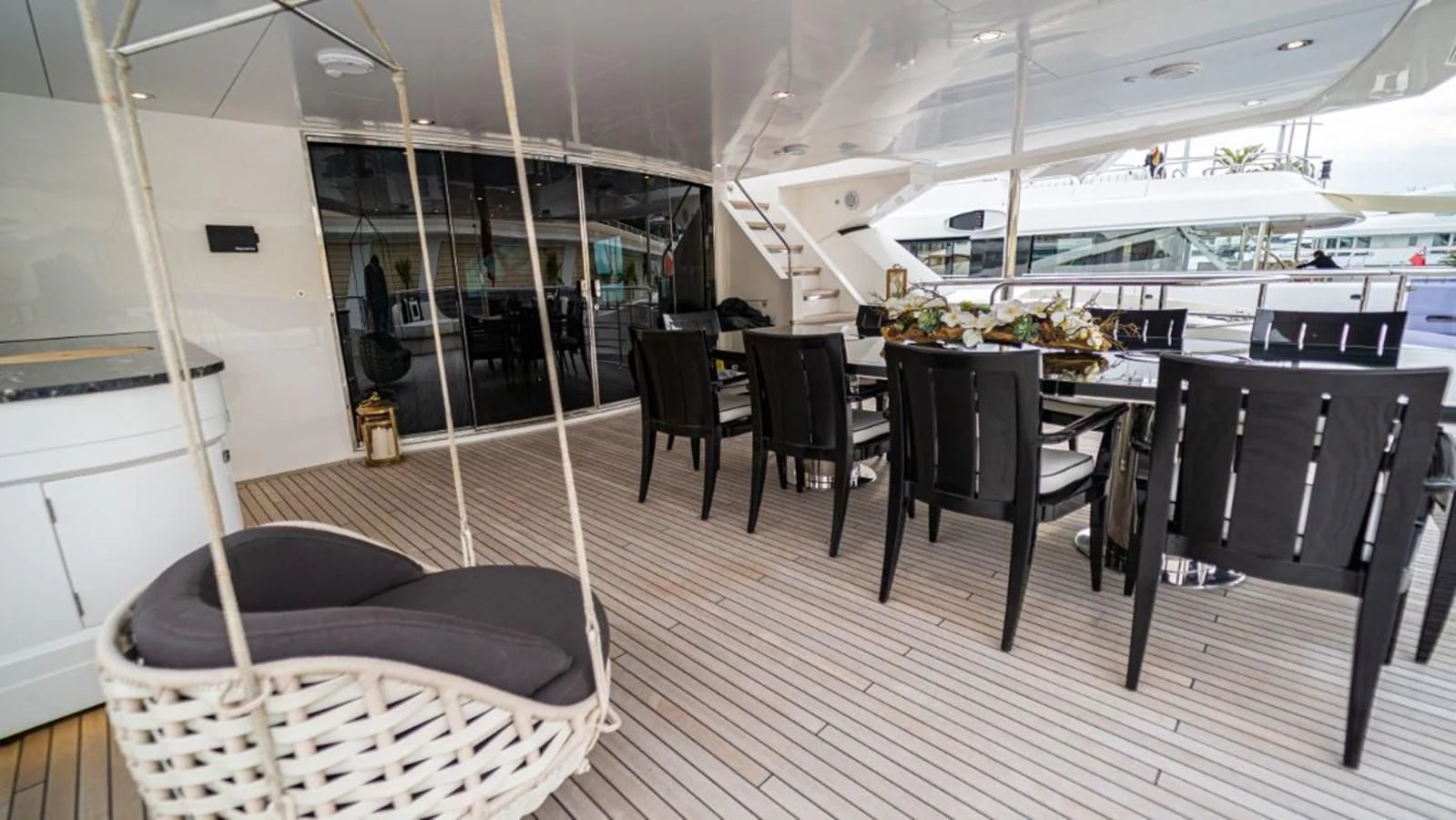 a boat on the water aboard NEXUS Yacht for Charter