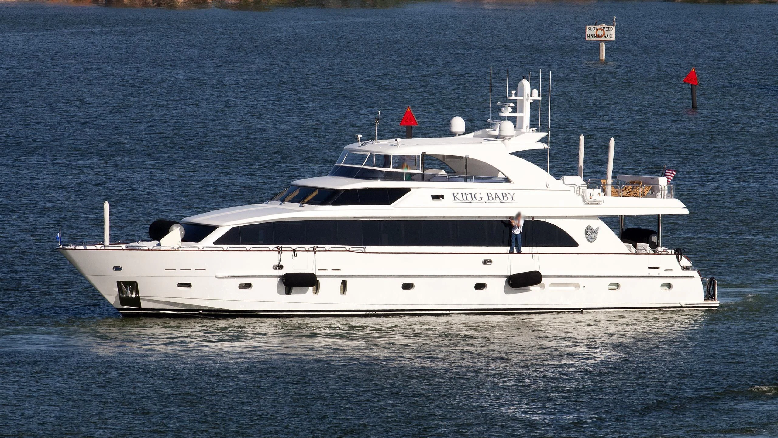 a white yacht in the water aboard LA DOLCE VITA Yacht for Sale