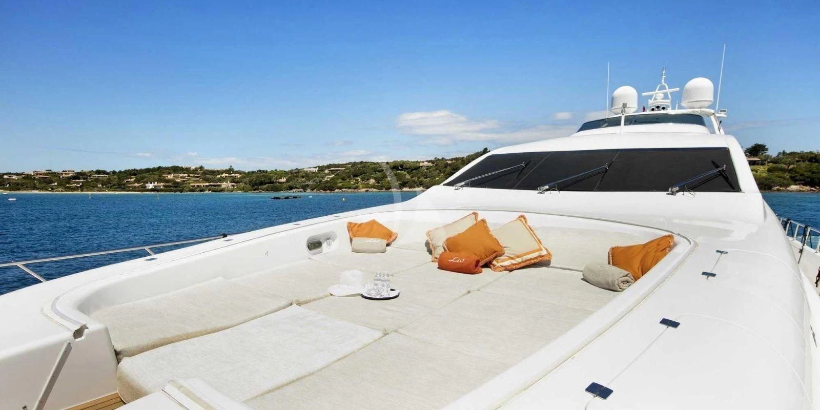 a boat on the water aboard ATHOS Yacht for Sale