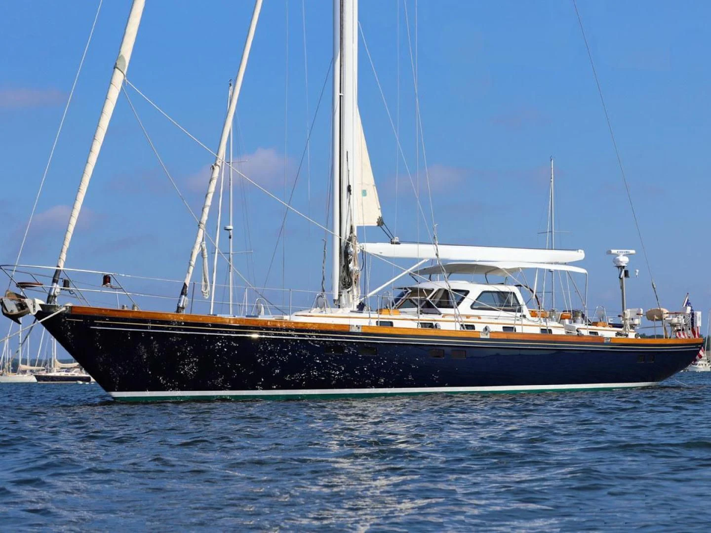a boat on the water aboard WILD THING Yacht for Sale