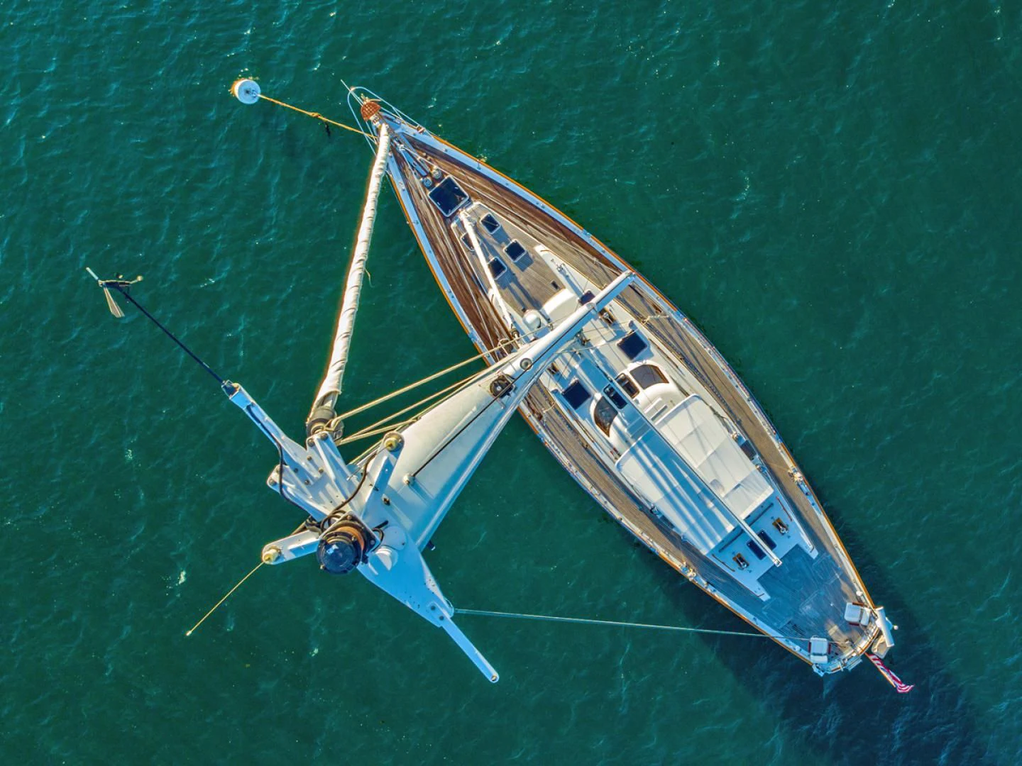 a boat in the water aboard WILD THING Yacht for Sale