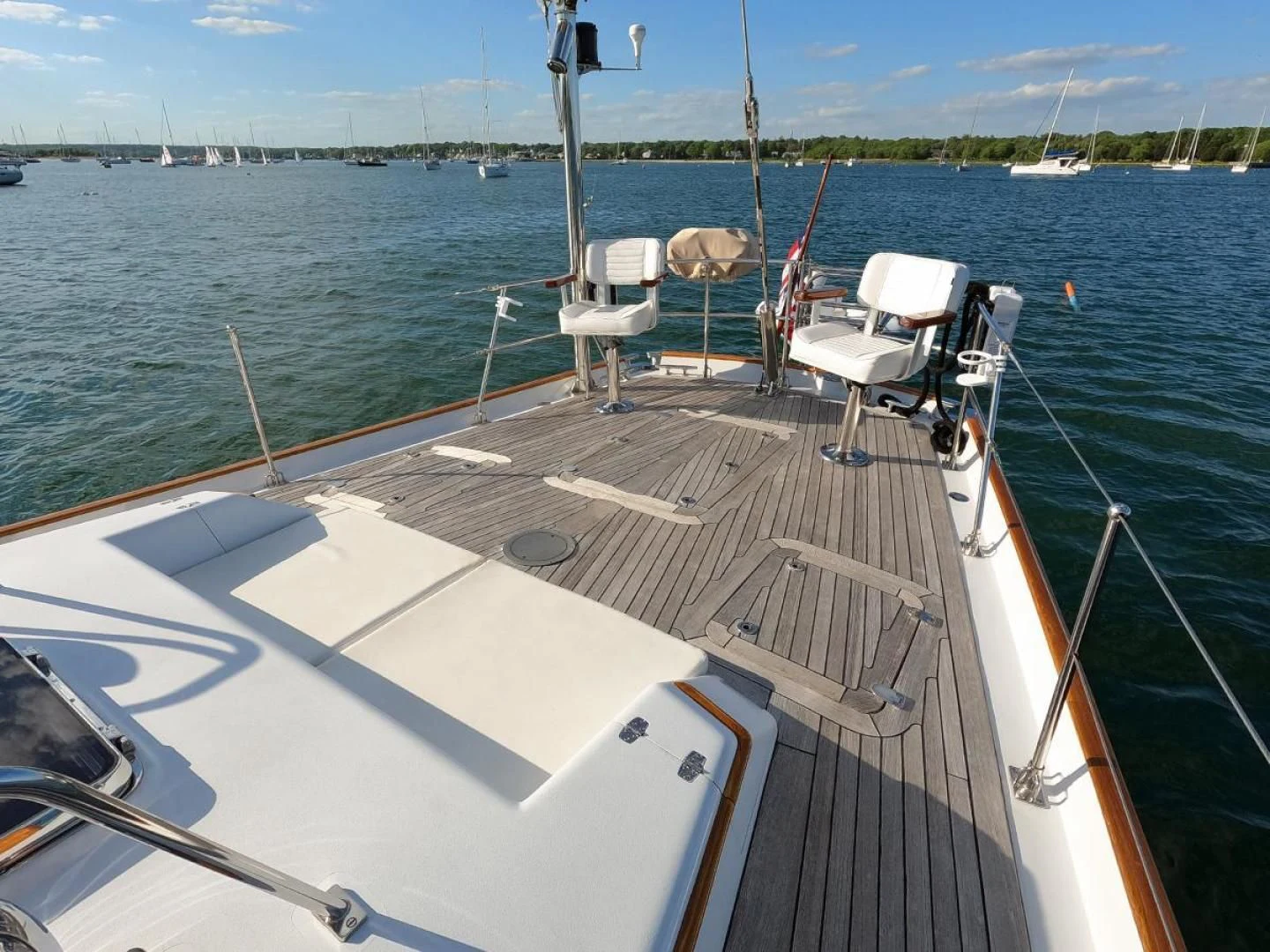 a boat on the water aboard WILD THING Yacht for Sale