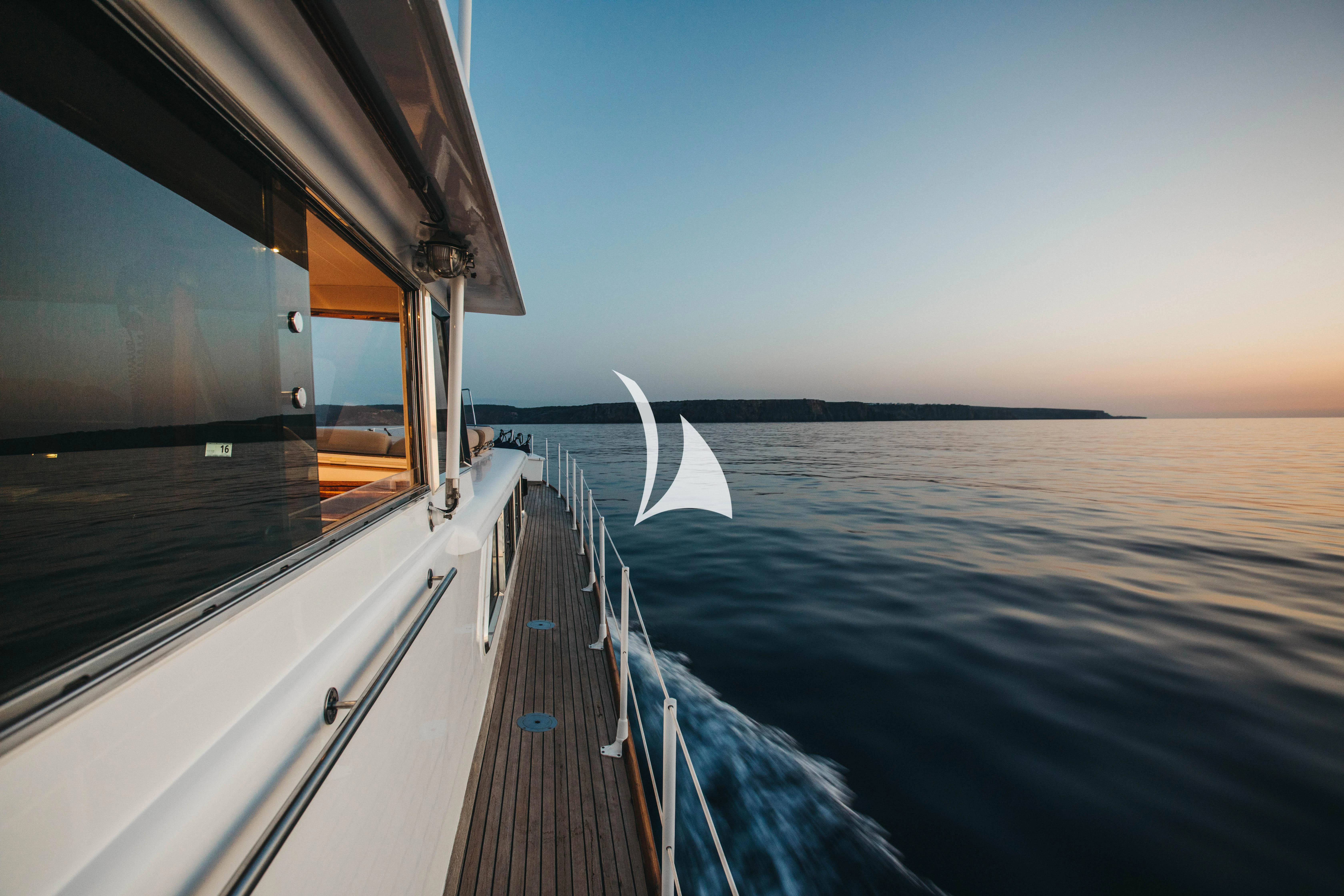 a boat on the water aboard CIUTADELLA Yacht for Sale