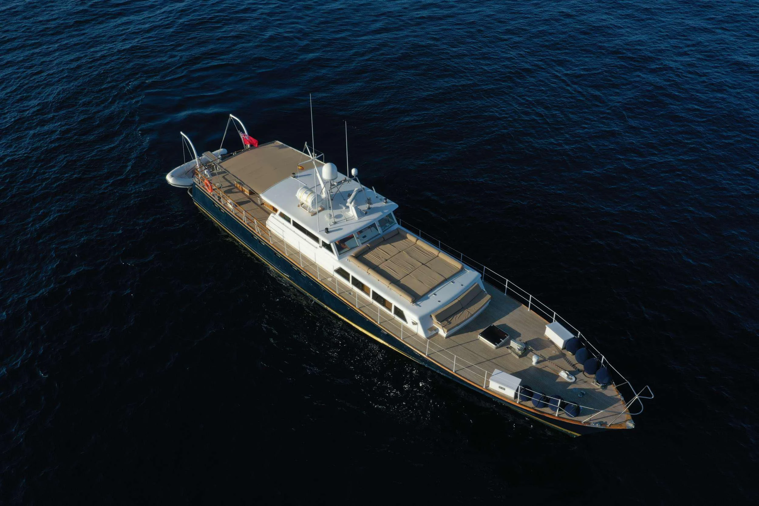 a ship in the water aboard CIUTADELLA Yacht for Sale