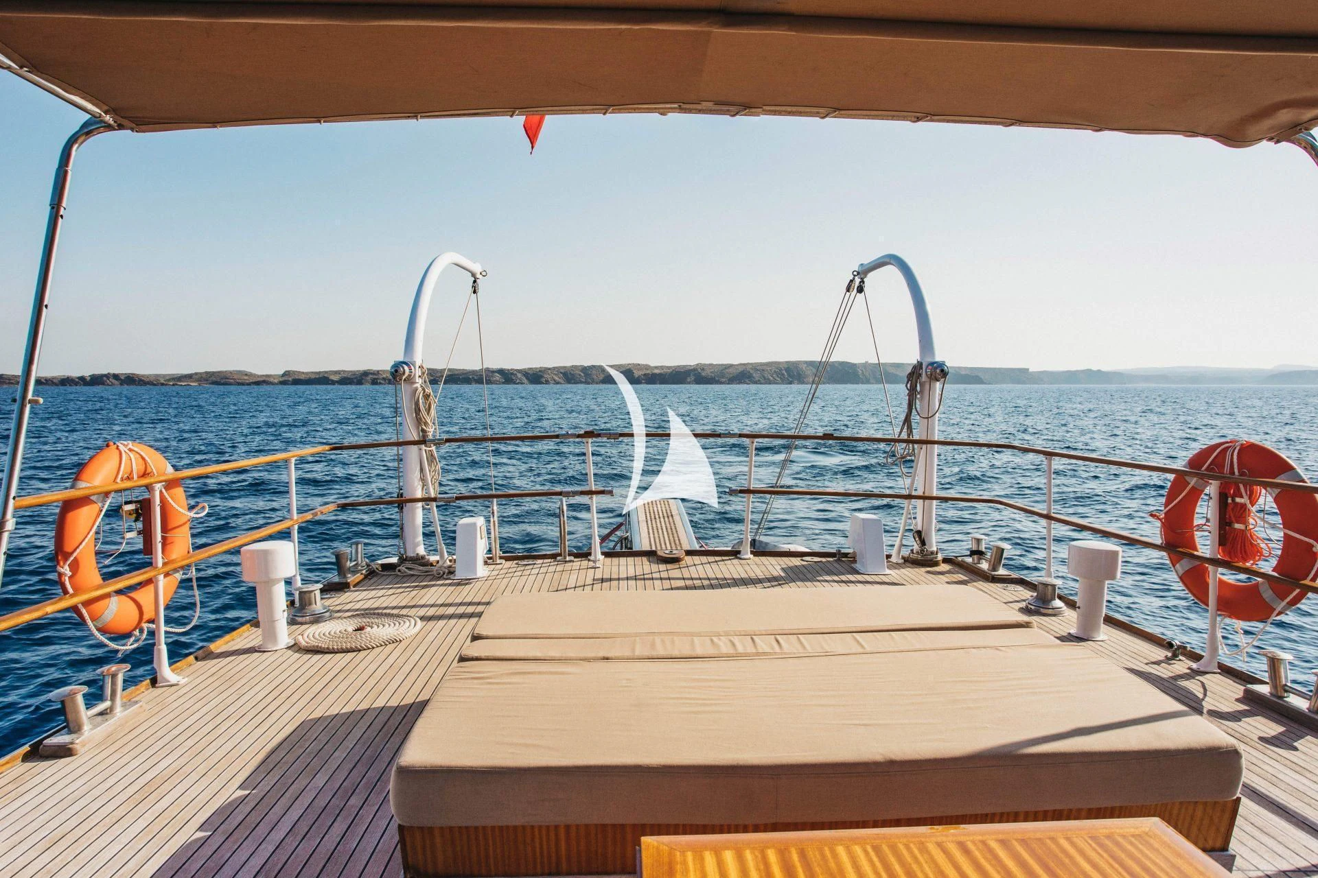 a boat on the water aboard CIUTADELLA Yacht for Sale