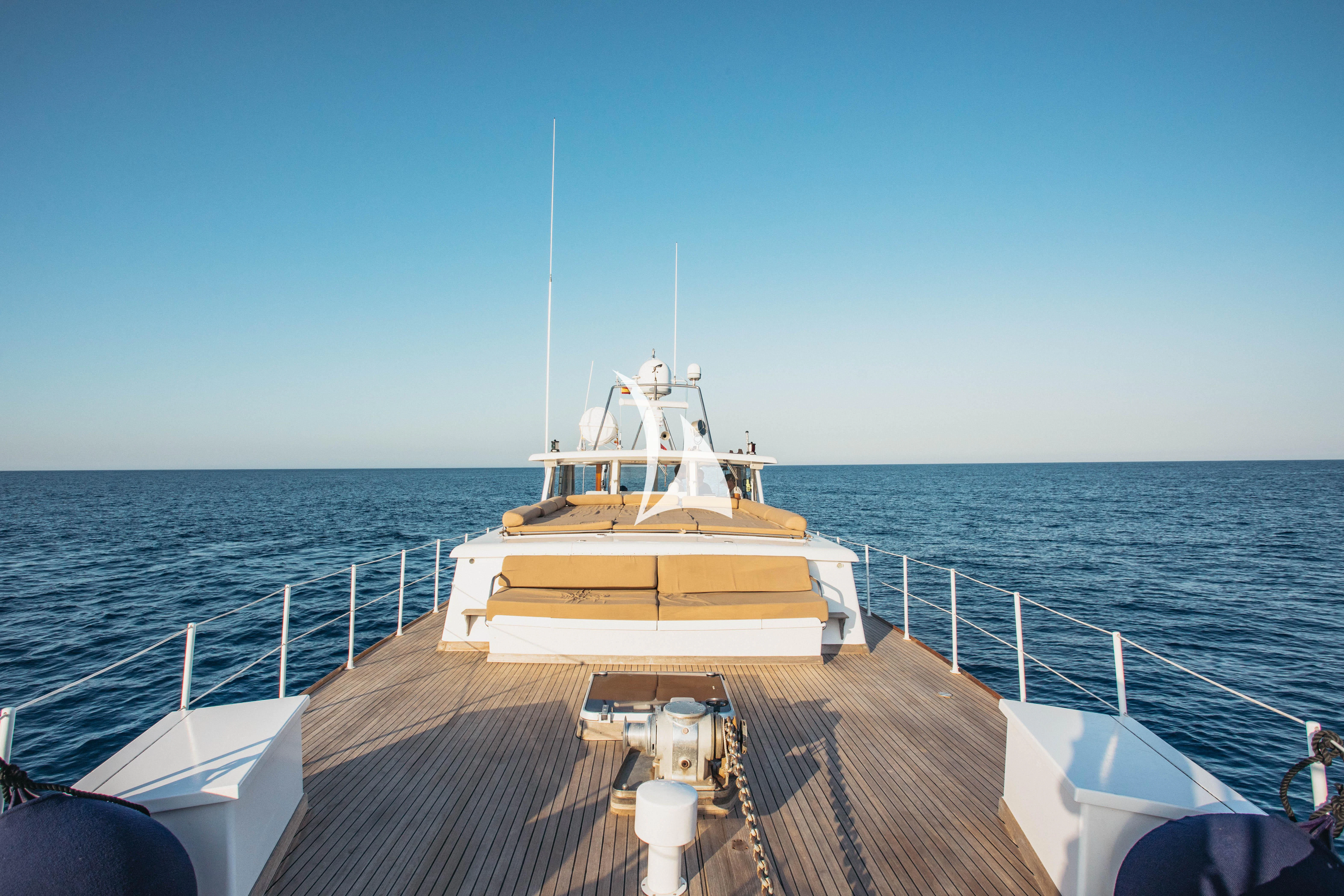 a boat on a body of water aboard CIUTADELLA Yacht for Sale