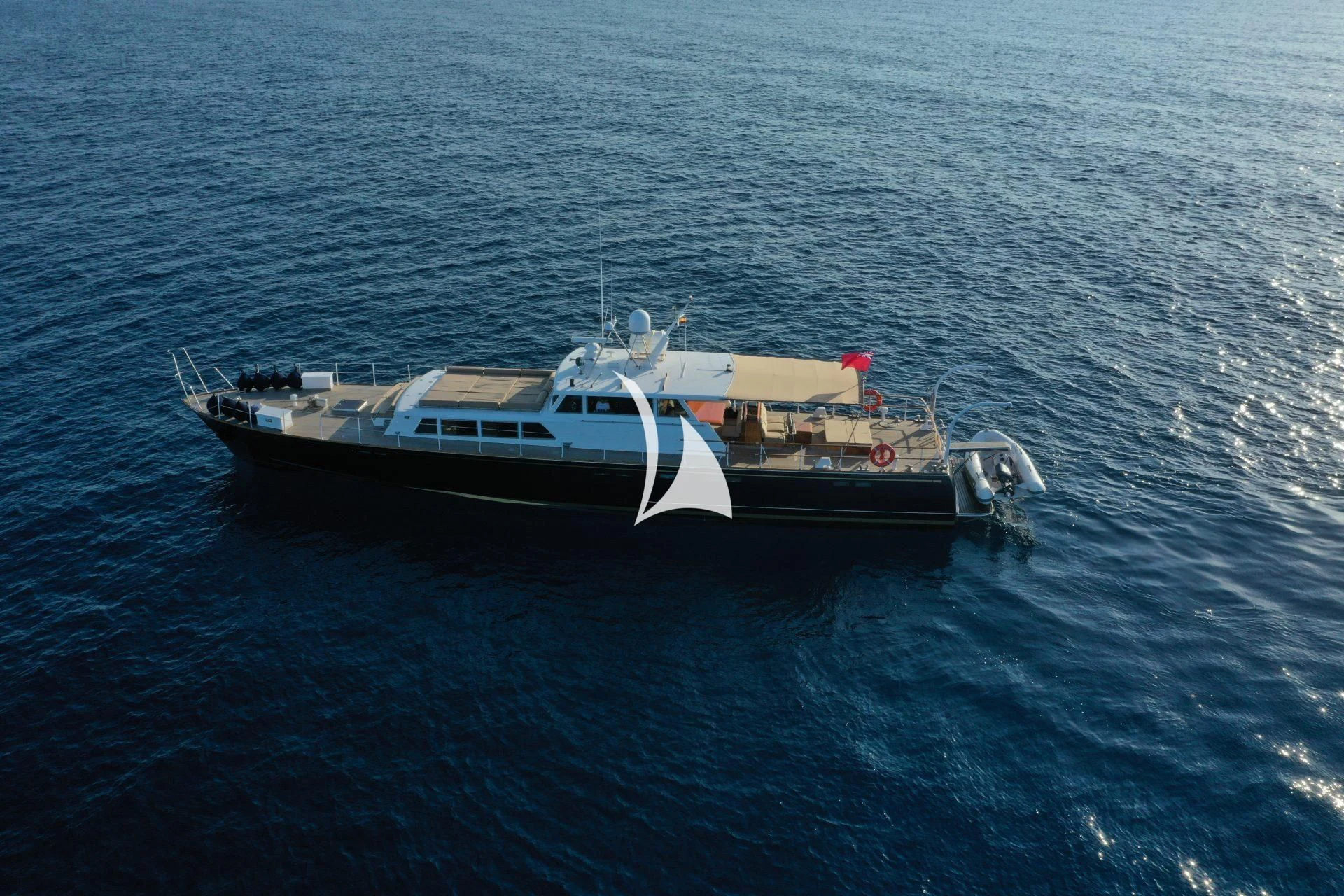 a boat in the water aboard CIUTADELLA Yacht for Sale