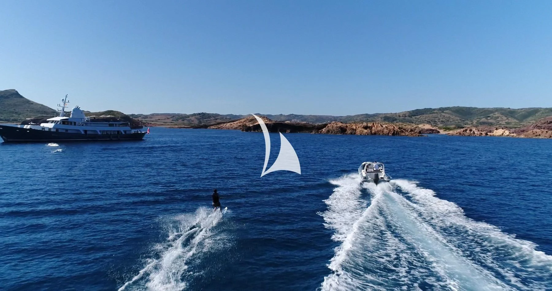 a boat sailing on the water aboard CIUTADELLA Yacht for Sale