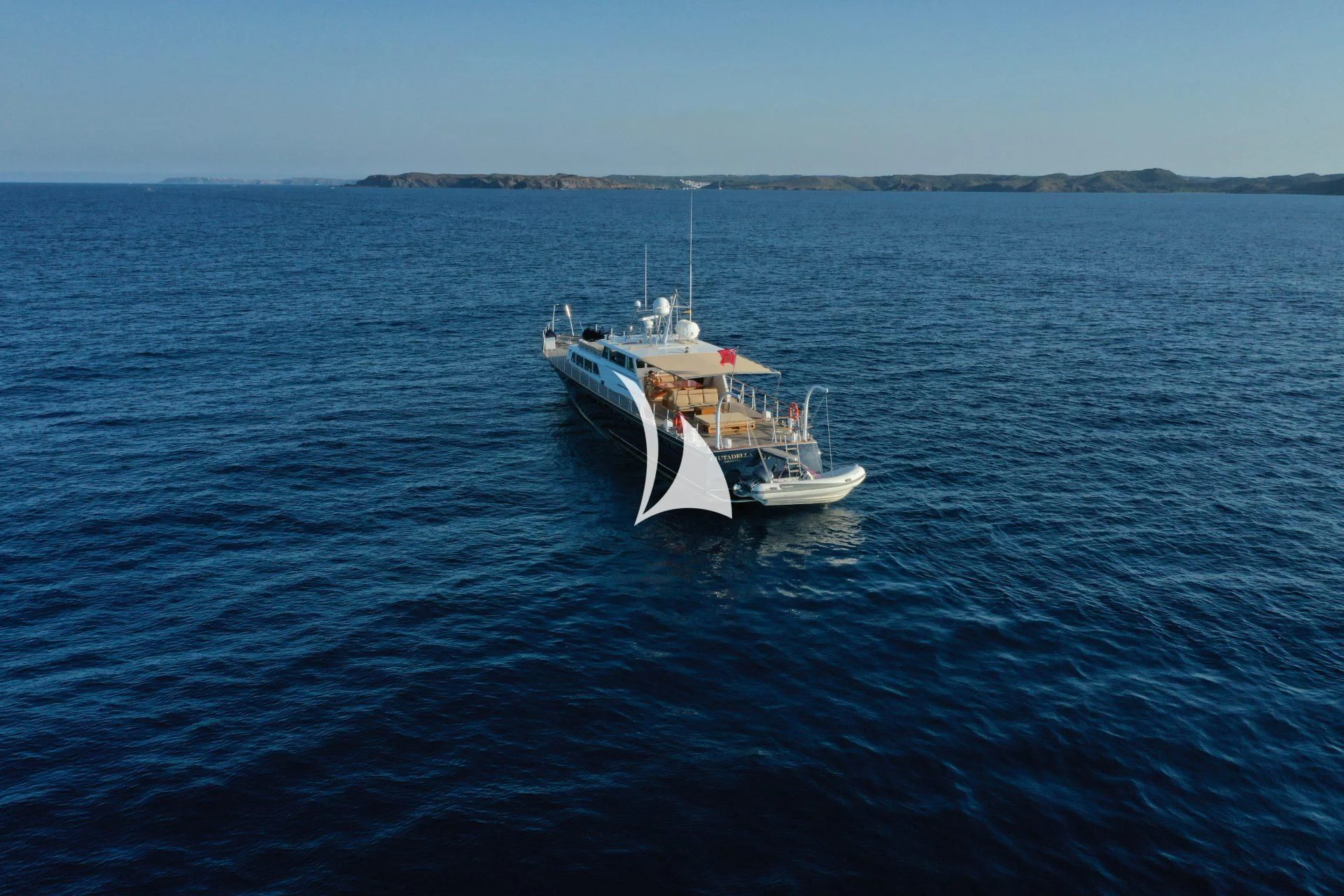 a boat in the water aboard CIUTADELLA Yacht for Sale