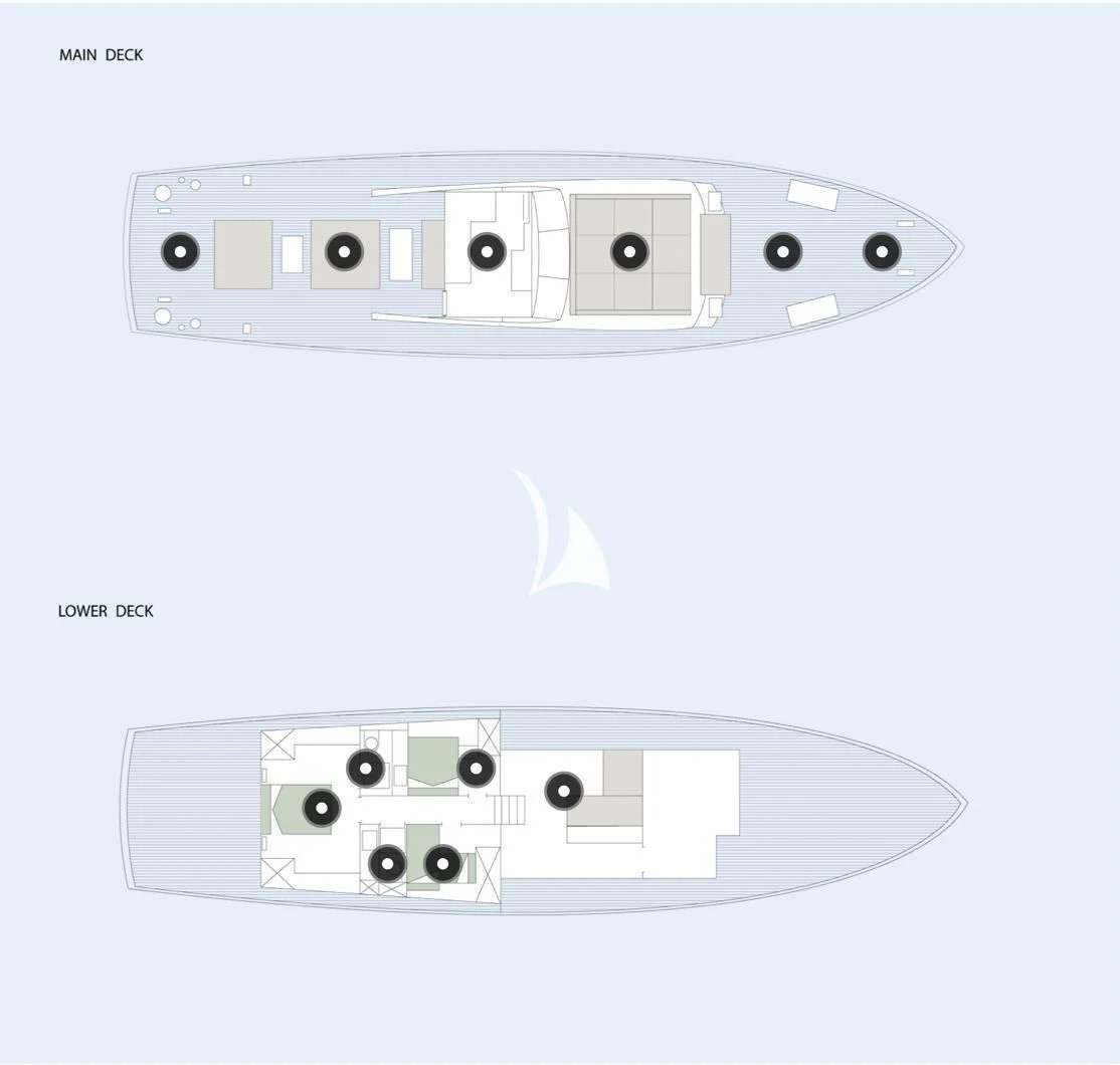 diagram aboard CIUTADELLA Yacht for Sale