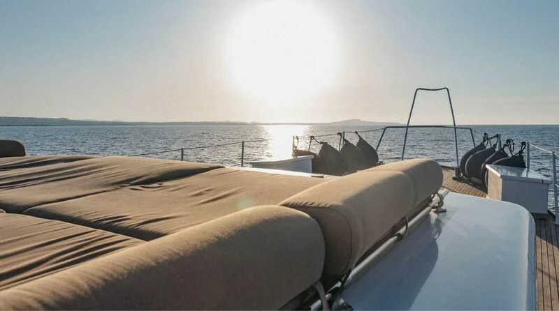 a boat on the water aboard CIUTADELLA Yacht for Sale