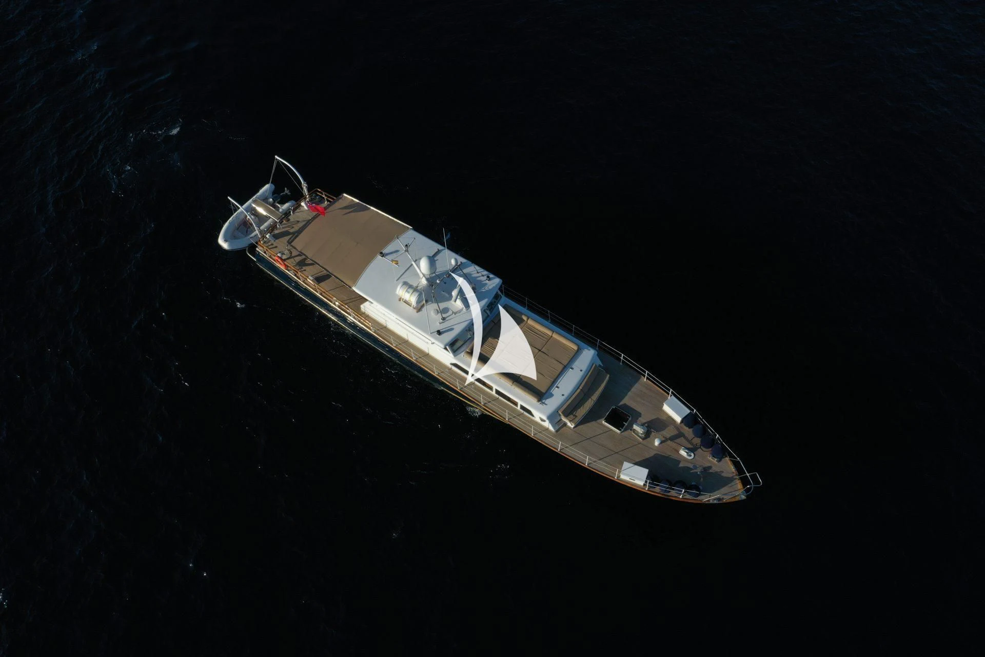 a satellite in space aboard CIUTADELLA Yacht for Sale