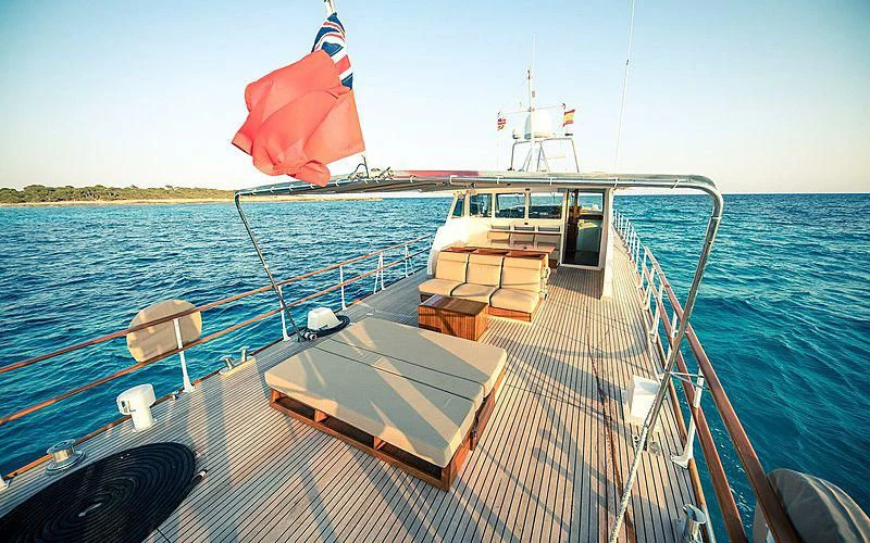 a boat on the water aboard CIUTADELLA Yacht for Sale