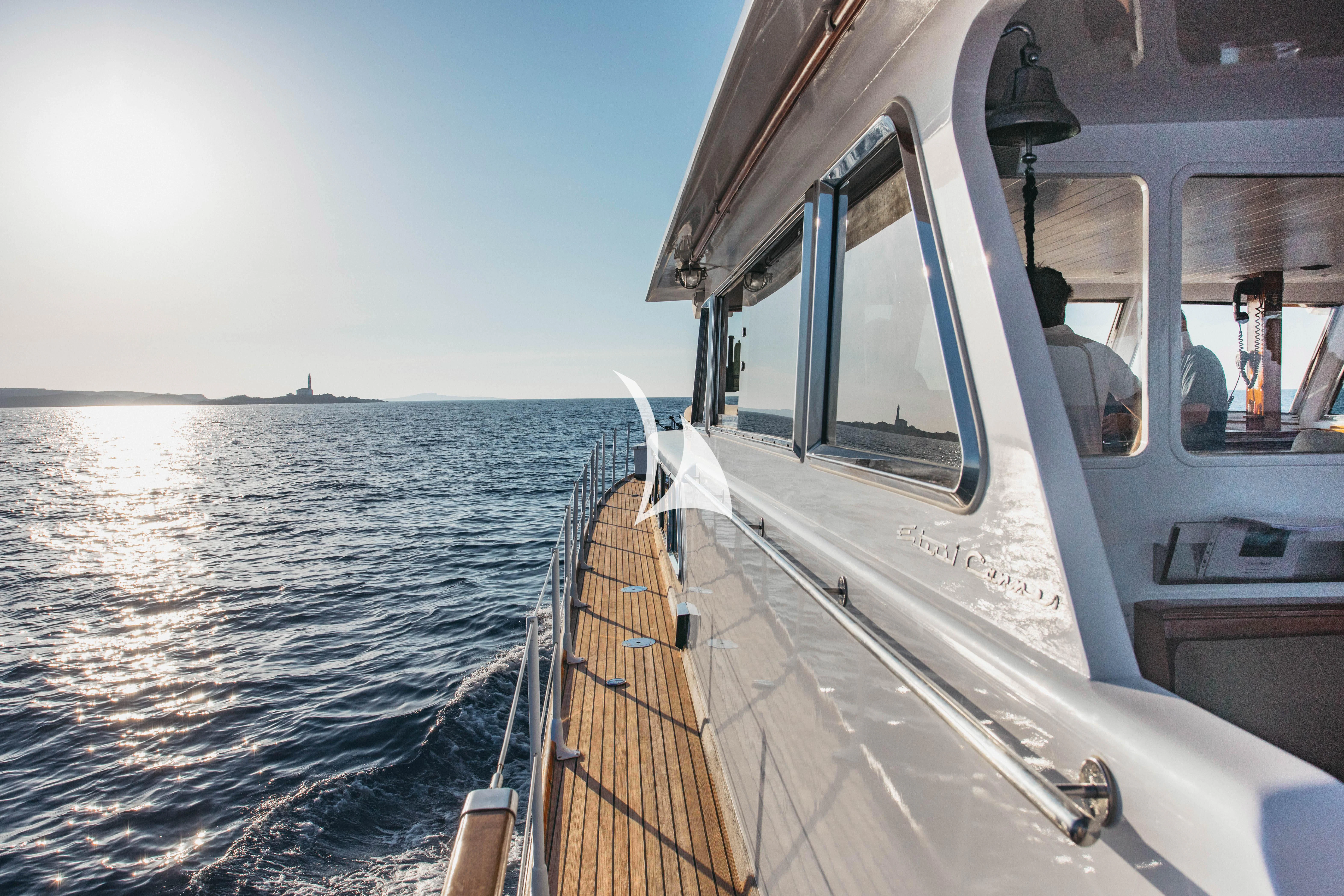 a boat on the water aboard CIUTADELLA Yacht for Sale