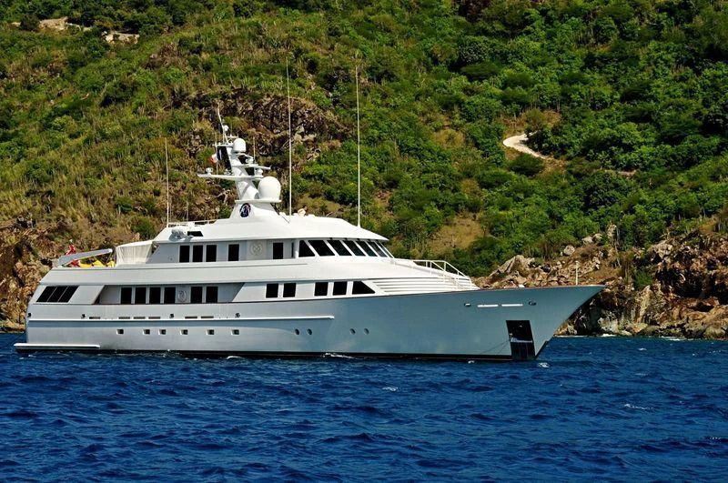 a boat in the water aboard SCORPIO Yacht for Sale