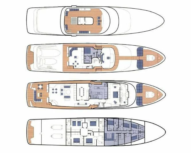 diagram aboard SCORPIO Yacht for Sale