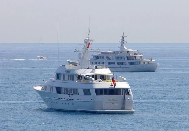 a boat on the water aboard SCORPIO Yacht for Sale