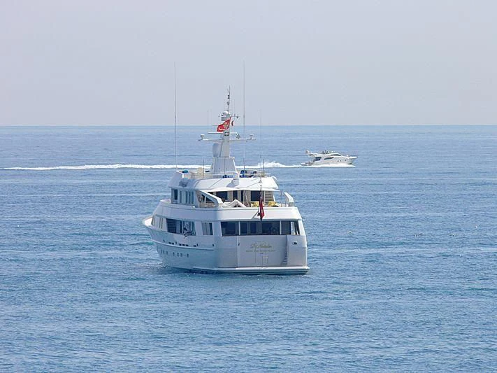 a boat on the water aboard SCORPIO Yacht for Sale