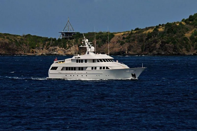a boat on the water aboard SCORPIO Yacht for Sale