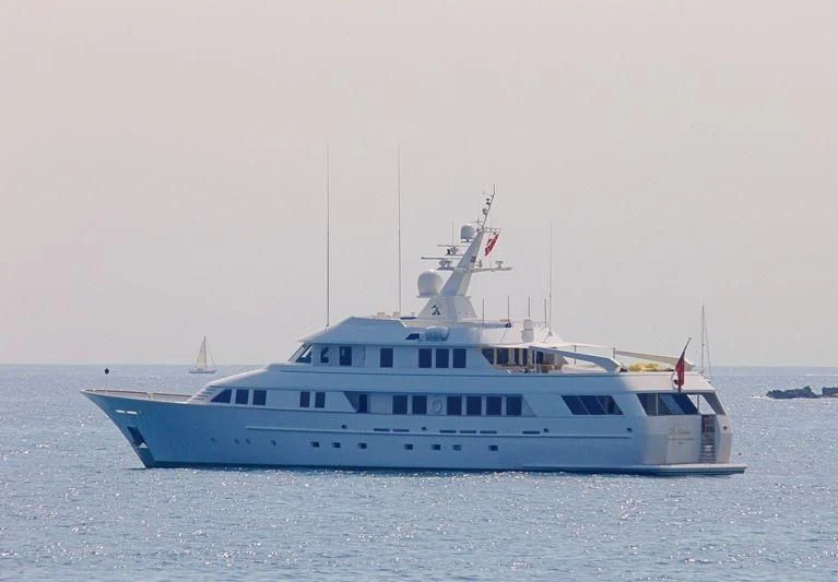 a boat on the water aboard SCORPIO Yacht for Sale